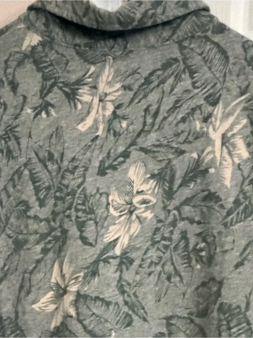J.Crew Knit Goods Floral Print Men’s L Short Sleeve Polo Shirt 100% Cotton